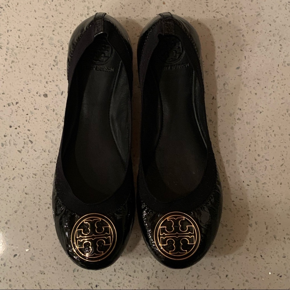 Tory Burch Flats - Patent leather Black - Size 9